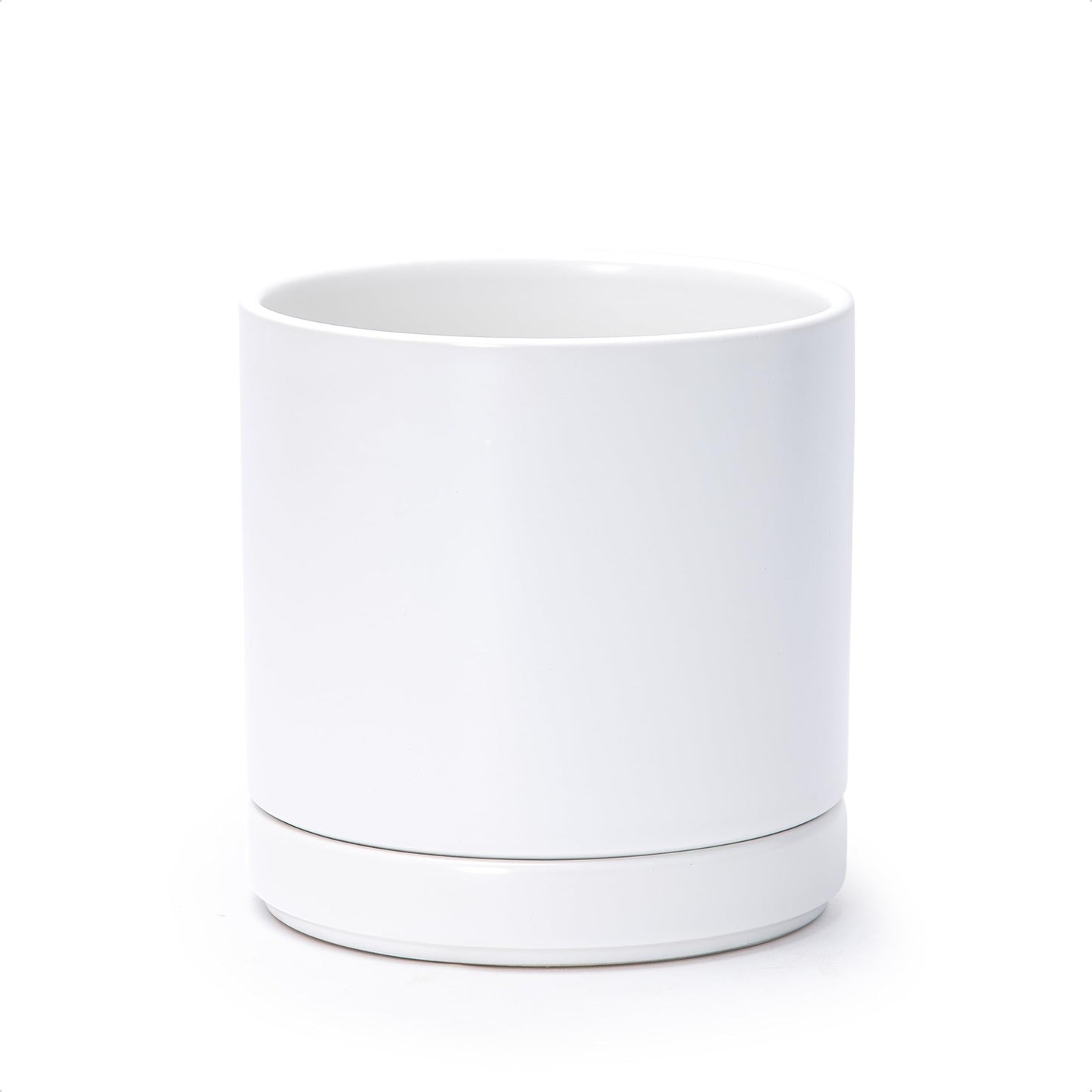 White Ceramic Planter